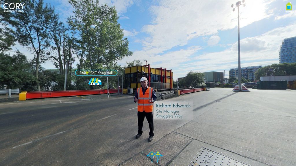 360 panorama virtual tour of Cory Riverside Energy project